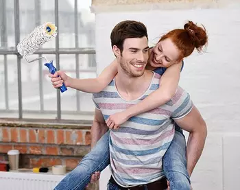 A couple are renovating an old building.